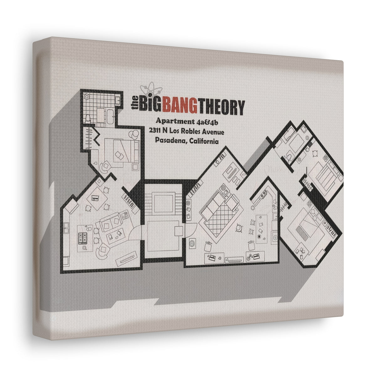 Apartment Floor Plan Canvas