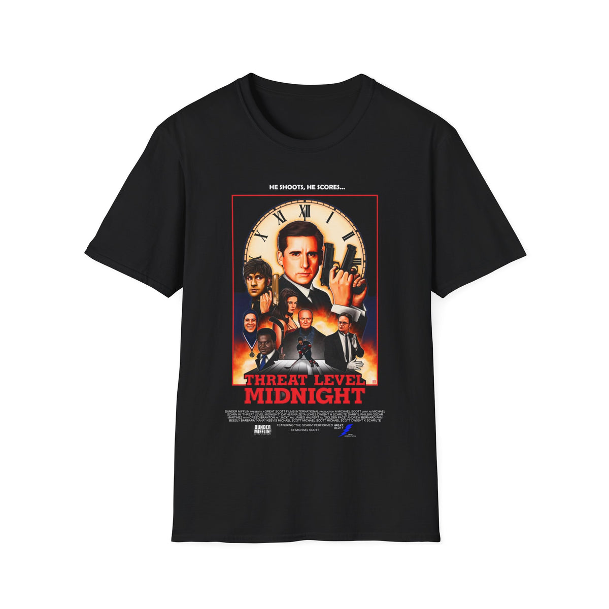 Threat Level Midnight Black Edition T-Shirt