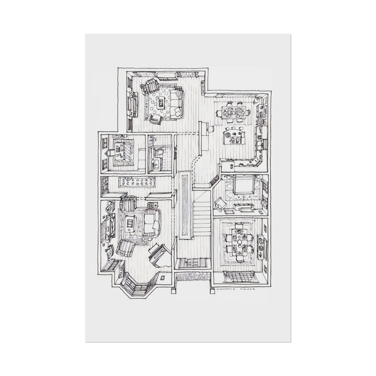 Floor Plan Poster