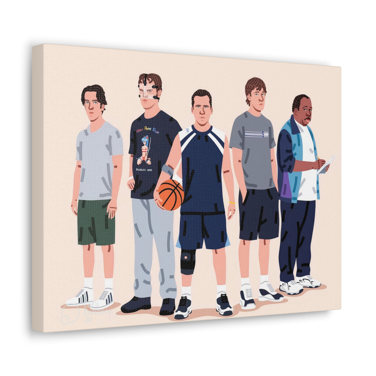 Basketball Team Canvas