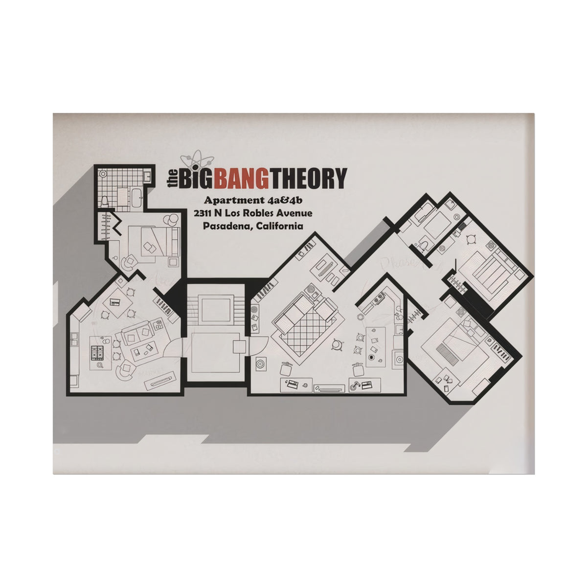 Apartment Floor Plan Poster