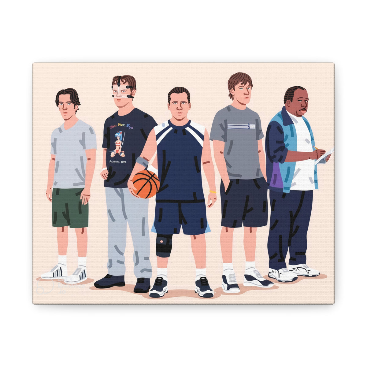 Basketball Team Canvas