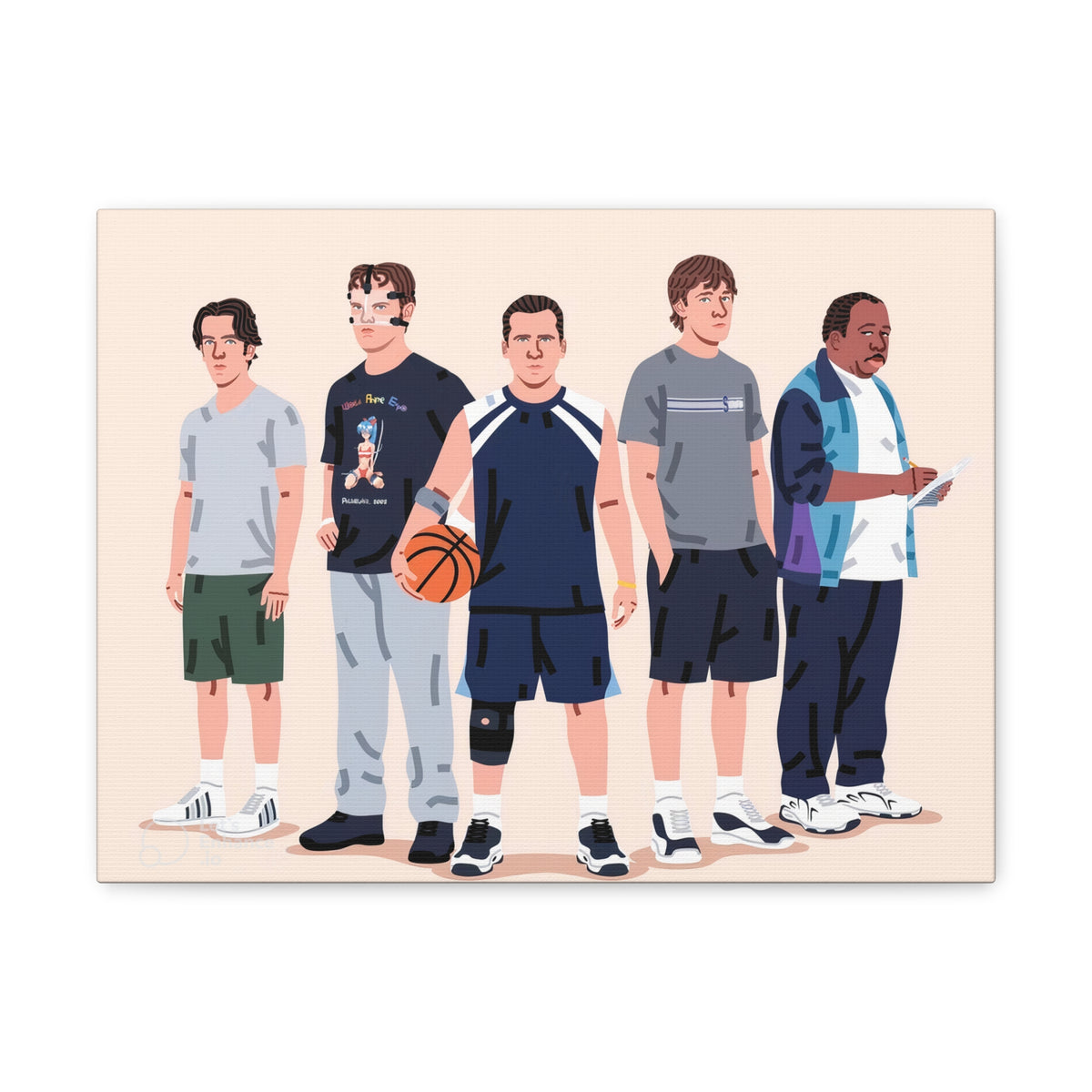 Basketball Team Canvas