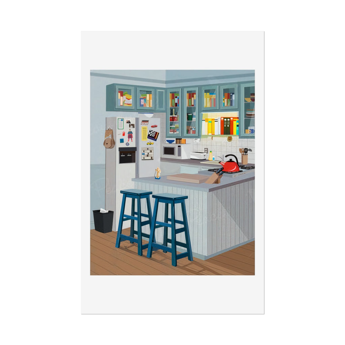 Apartment Kitchen Poster