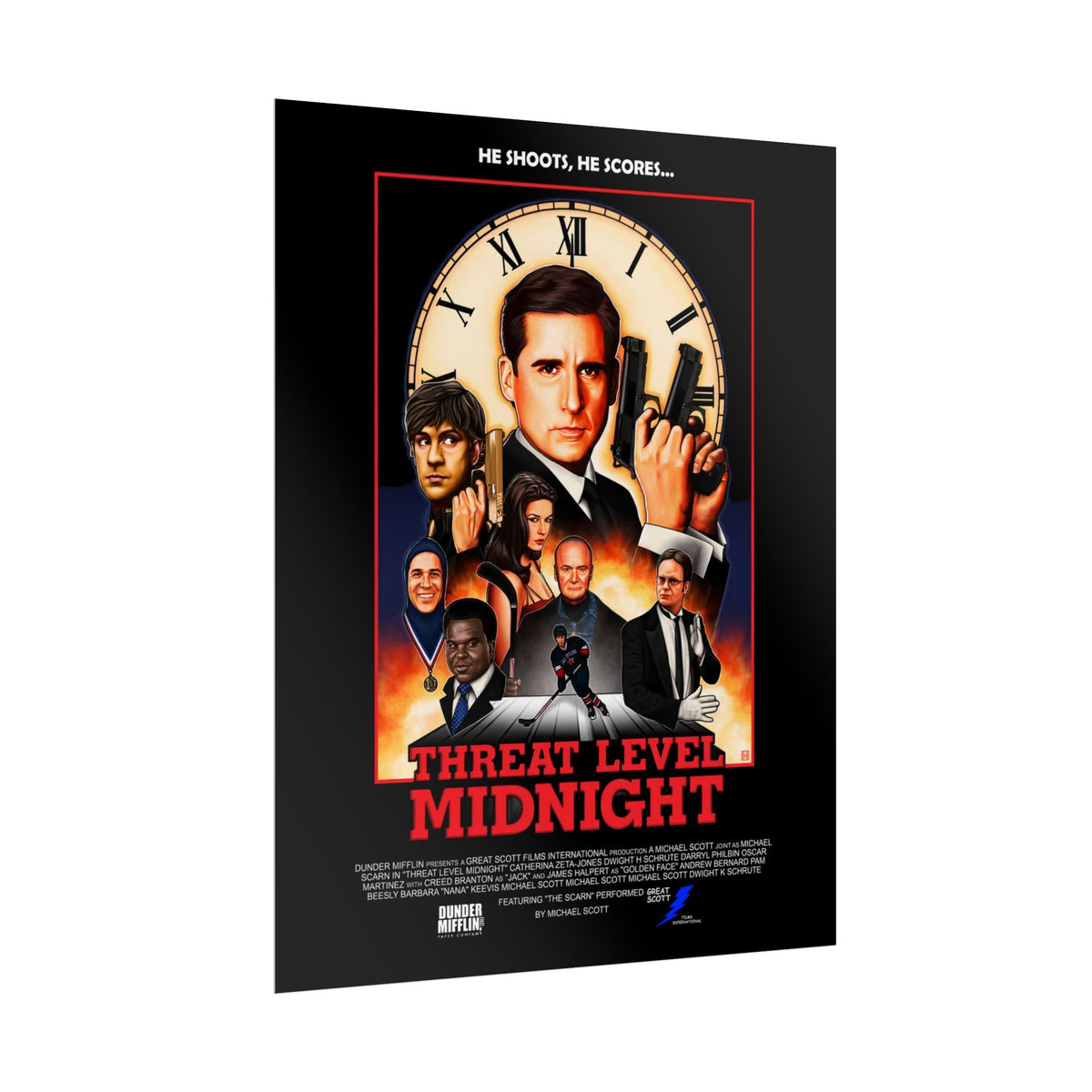 Threat Level Midnight Black Edition Poster