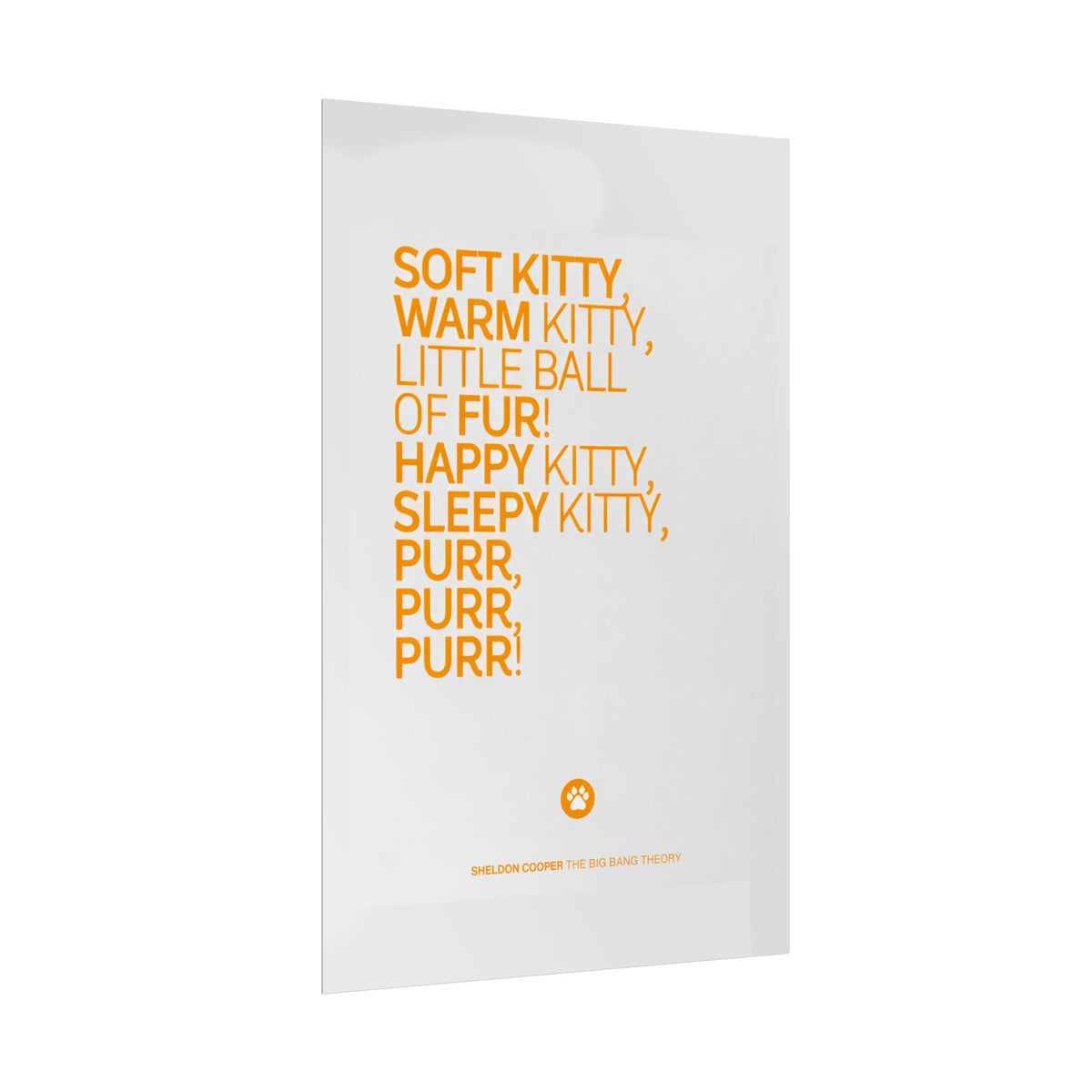 Soft Kitty Poster
