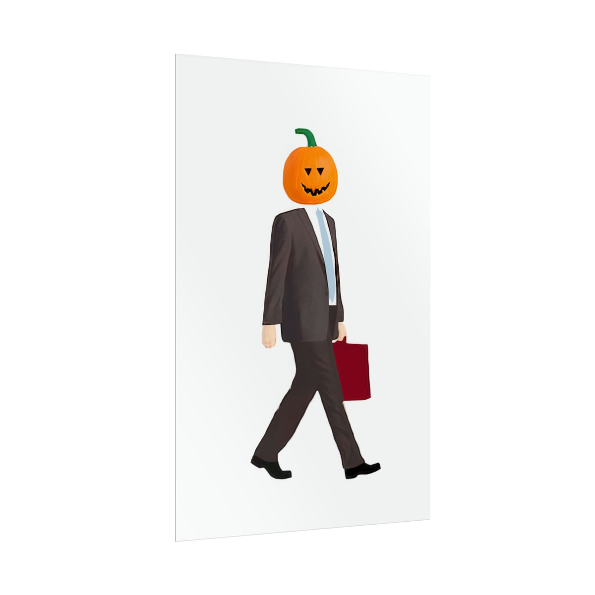 Walking Pumpkin Poster