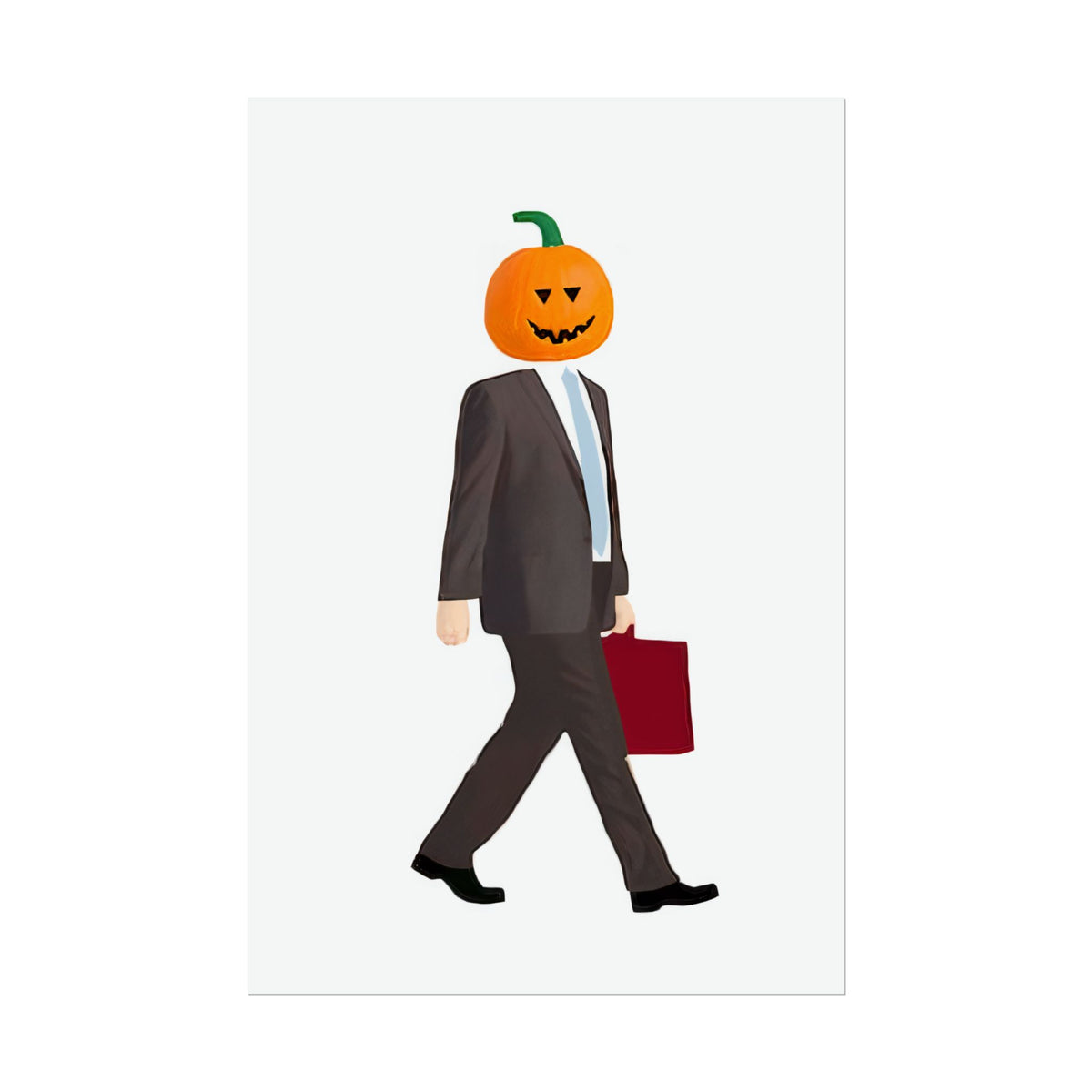 Walking Pumpkin Poster