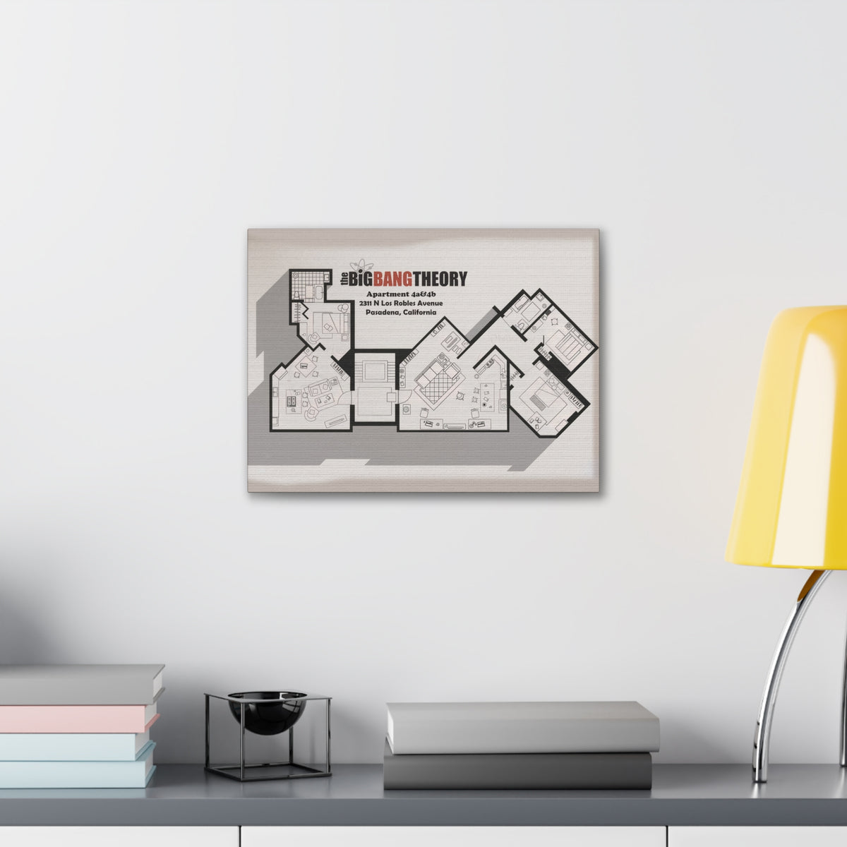 Apartment Floor Plan Canvas