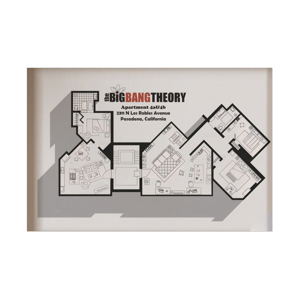 Apartment Floor Plan Poster