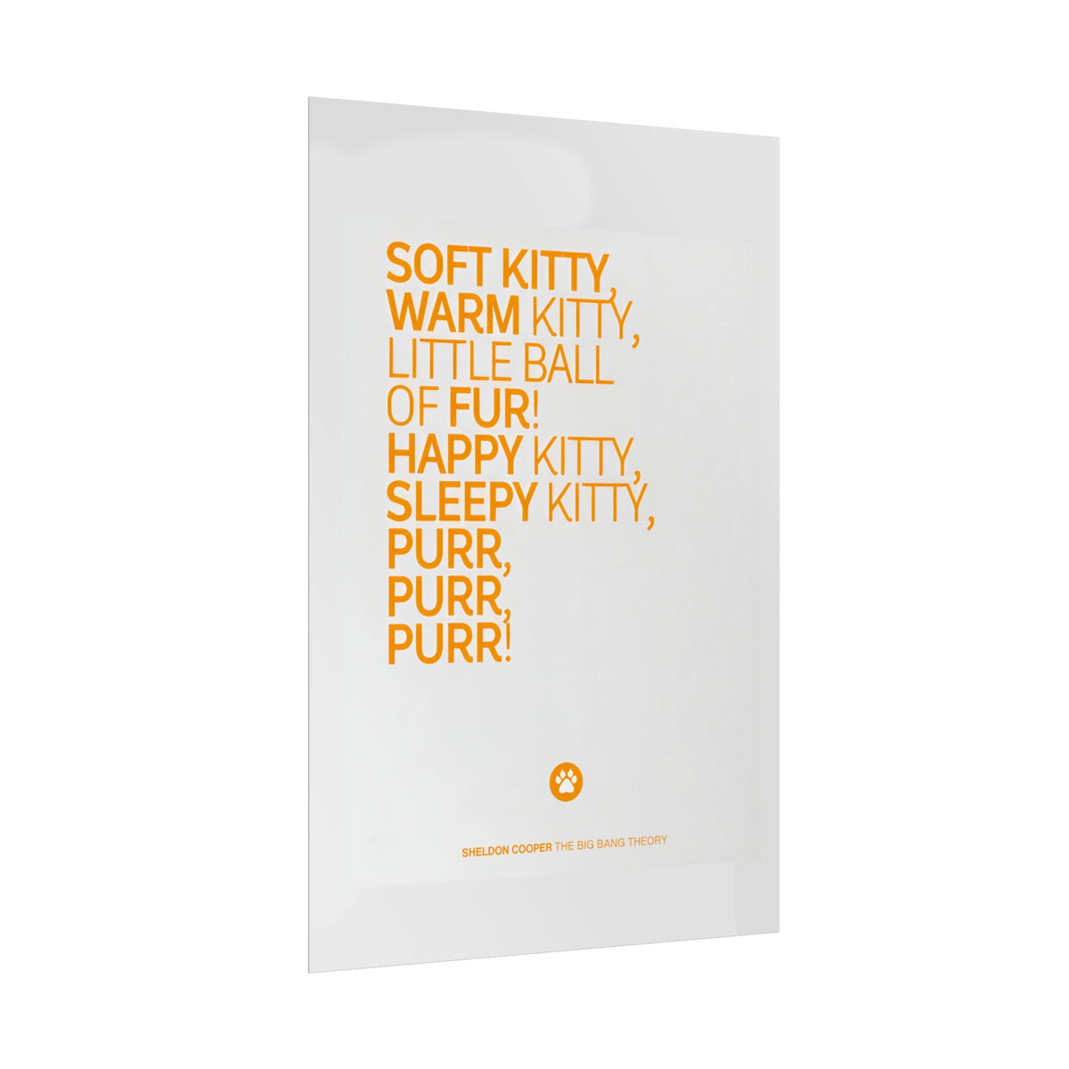Soft Kitty Poster