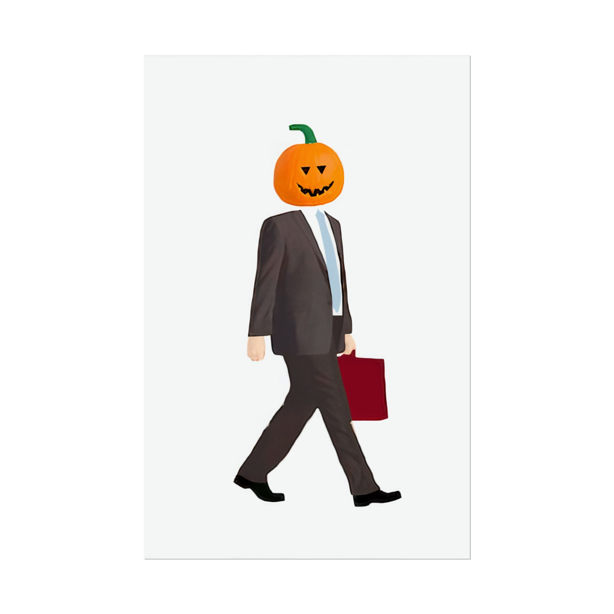 Walking Pumpkin Poster