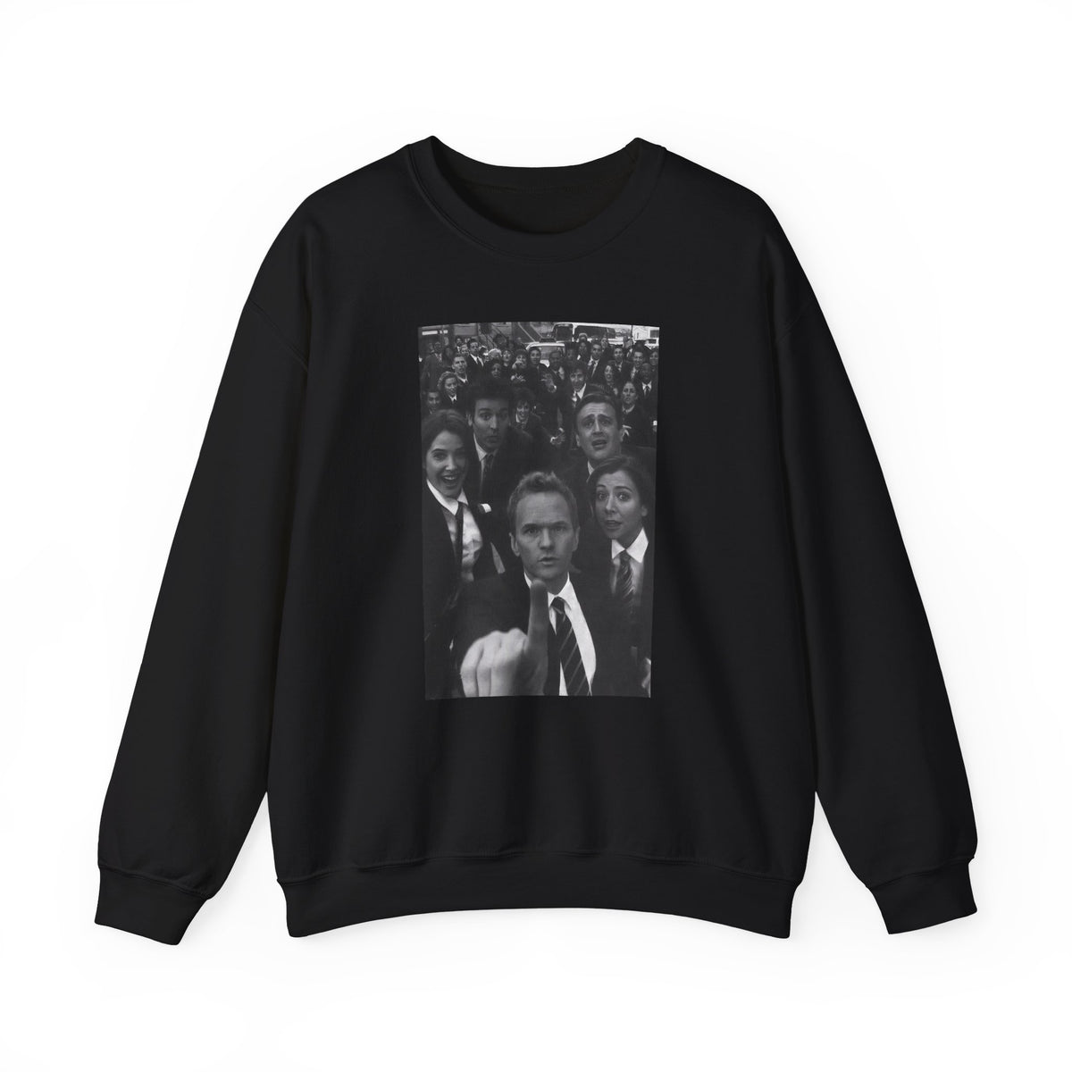 Black & White Crewneck Sweatshirt