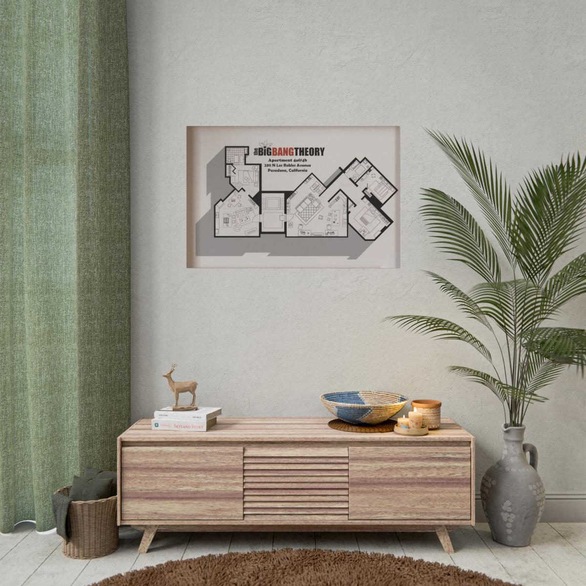 Apartment Floor Plan Poster