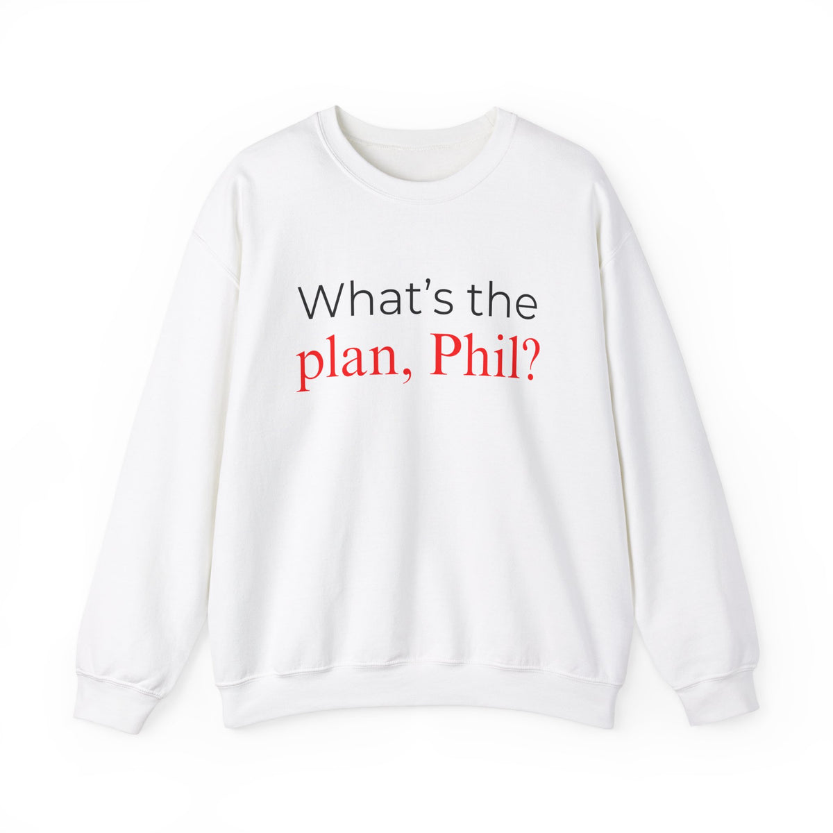 What's The Plan Crewneck Sweatshirt