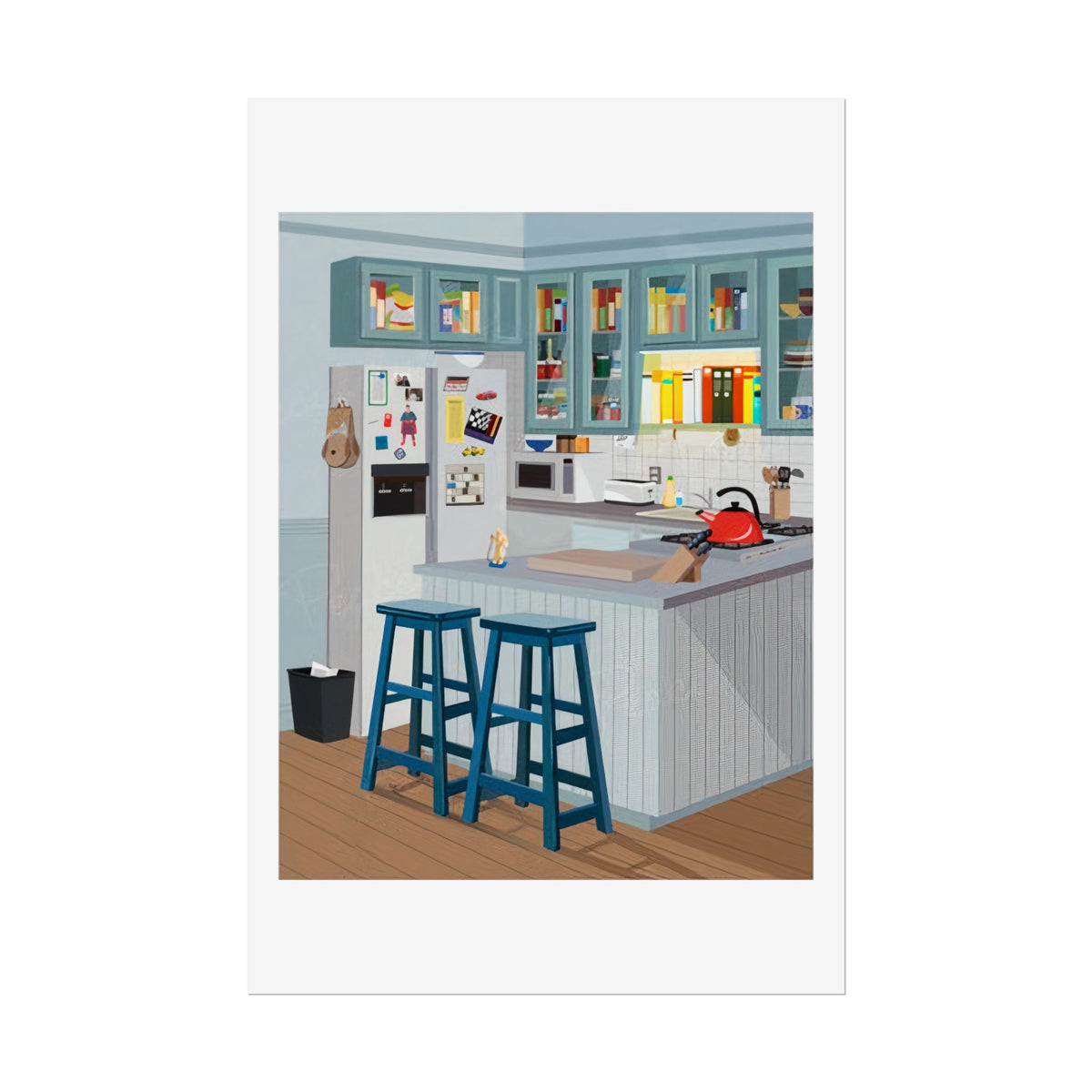 Apartment Kitchen Poster