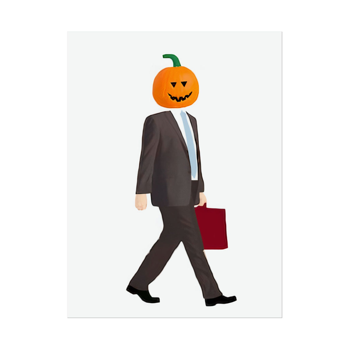 Walking Pumpkin Poster