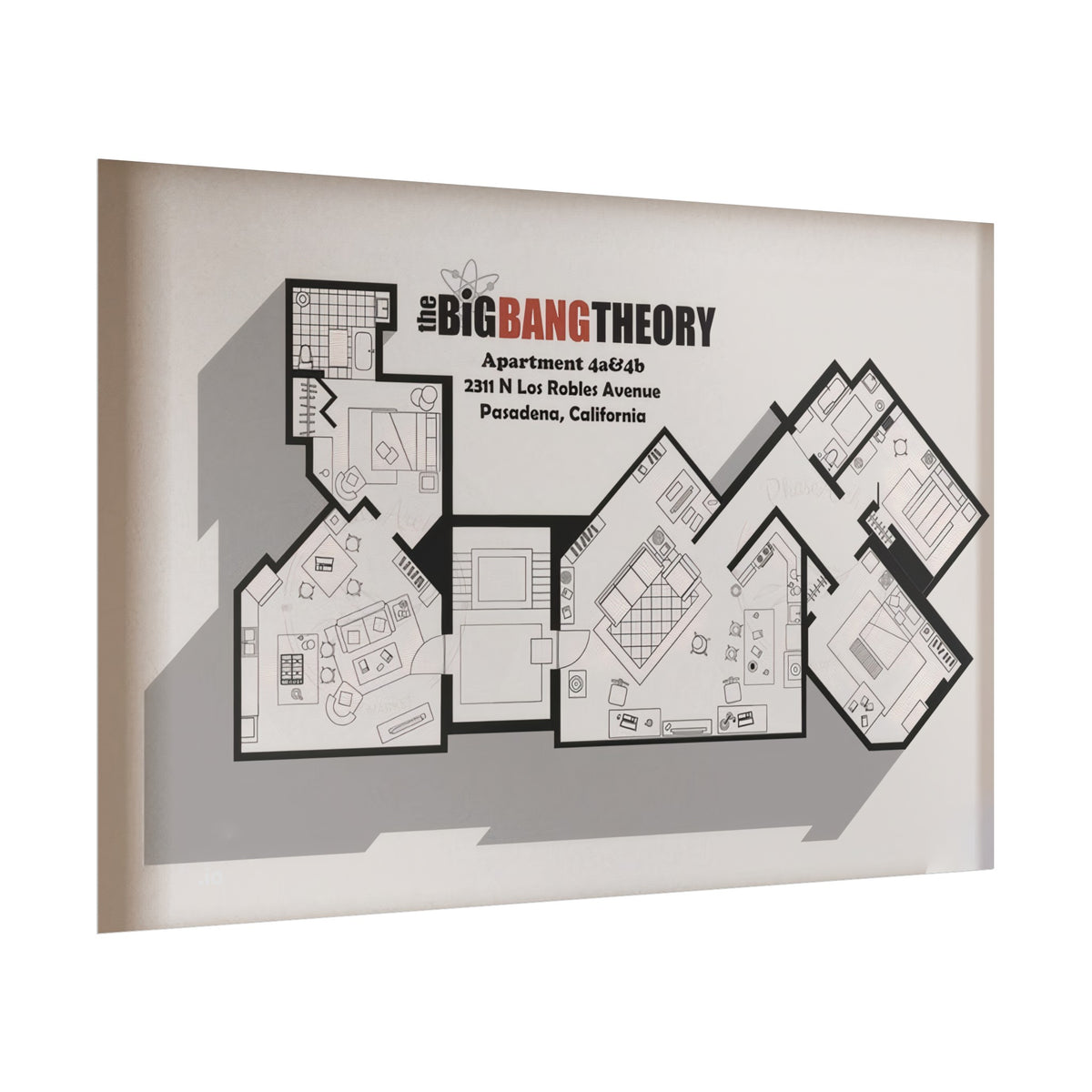 Apartment Floor Plan Poster