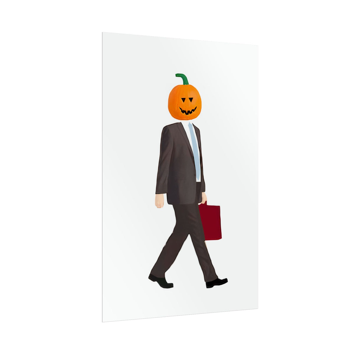 Walking Pumpkin Poster