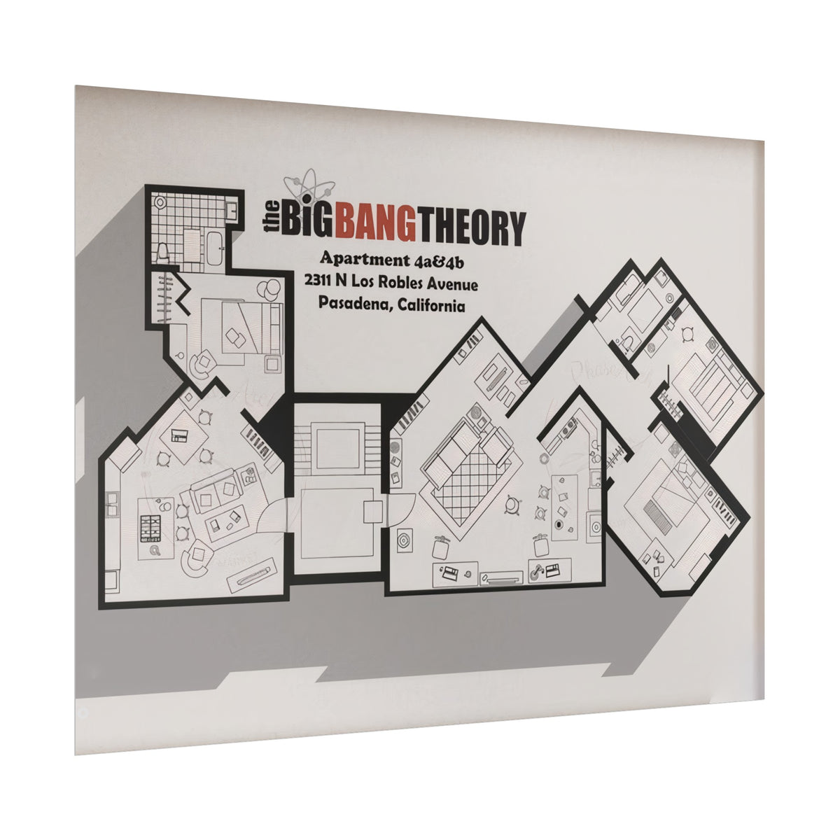 Apartment Floor Plan Poster