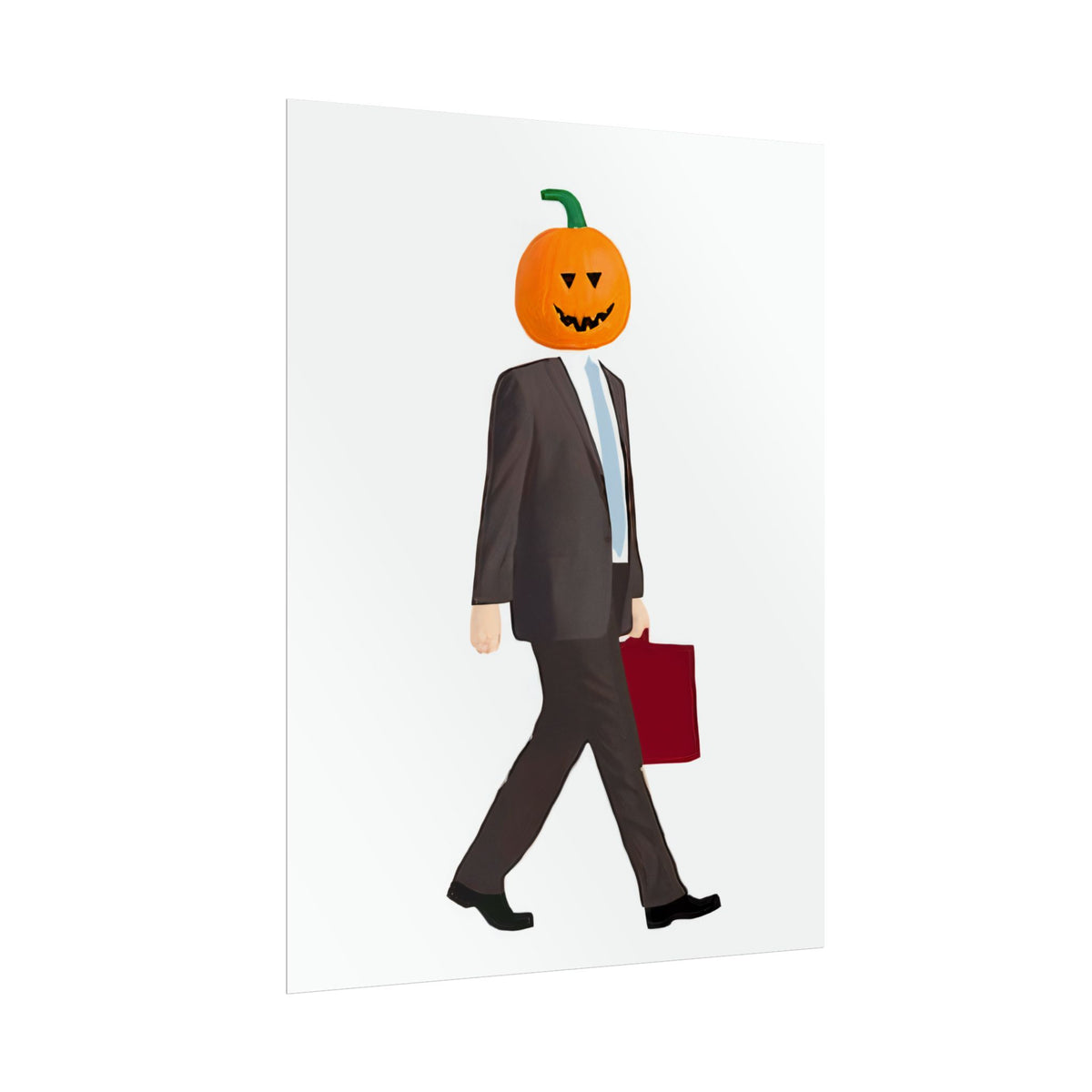 Walking Pumpkin Poster