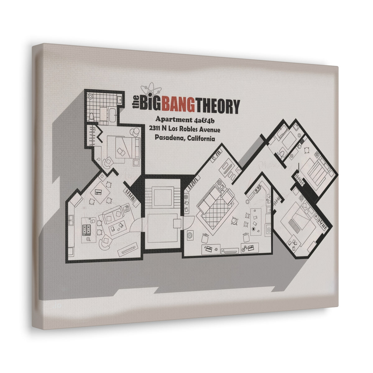 Apartment Floor Plan Canvas