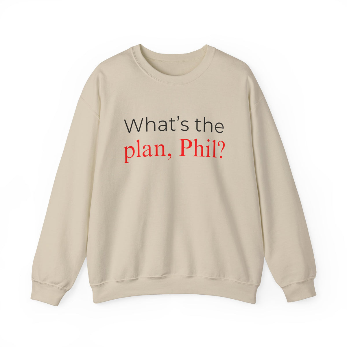 What's The Plan Crewneck Sweatshirt