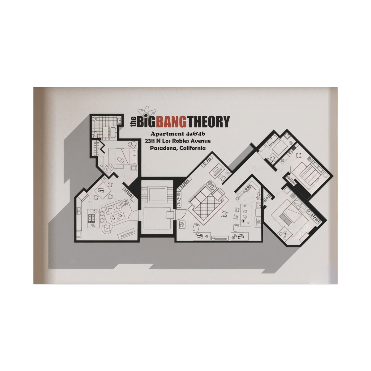 Apartment Floor Plan Poster