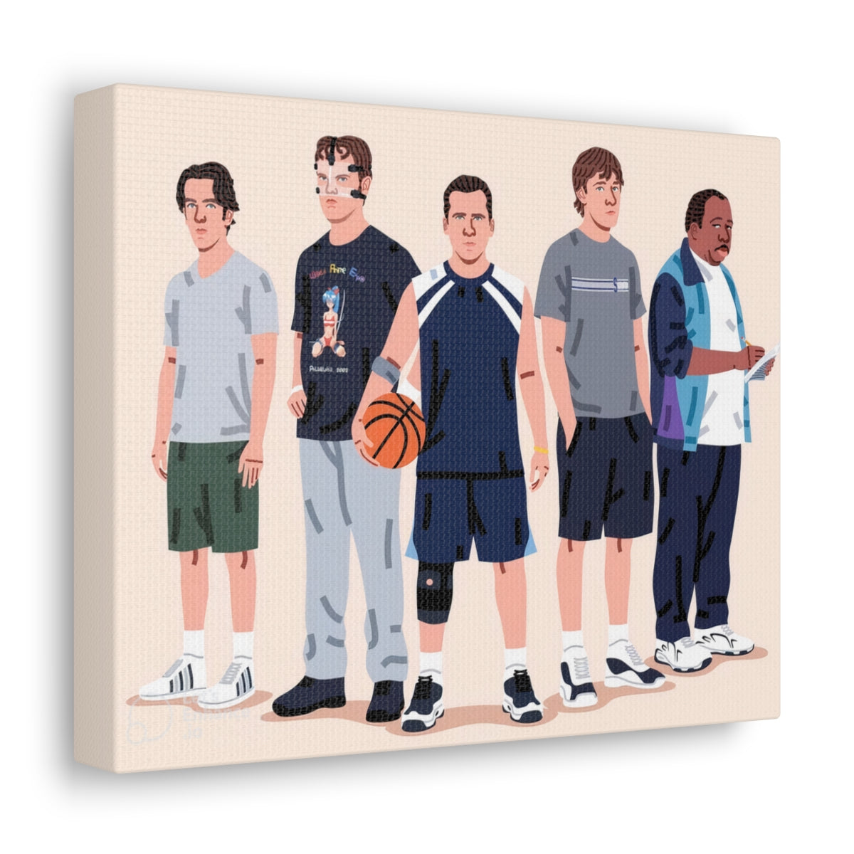 Basketball Team Canvas